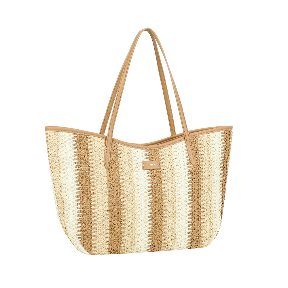 Ulrika Design Straw - Stråväska Toteväska Cognac - Bild 4