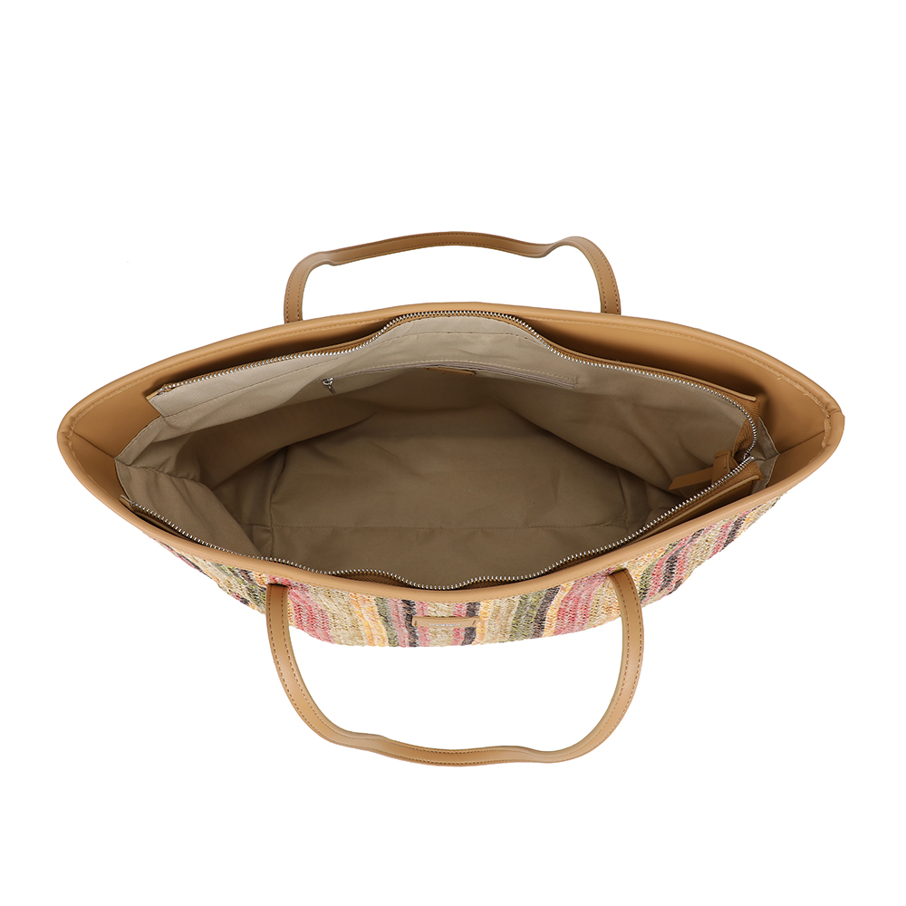 Ulrika Design Straw - Stråväska Toteväska Rosa - Bild 2