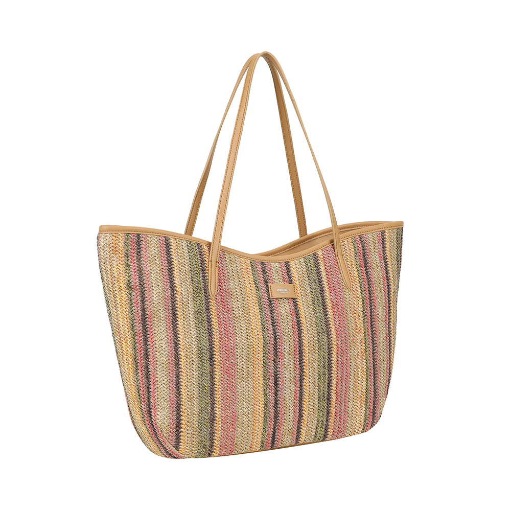 Ulrika Design Straw - Stråväska Toteväska Rosa - Bild 4