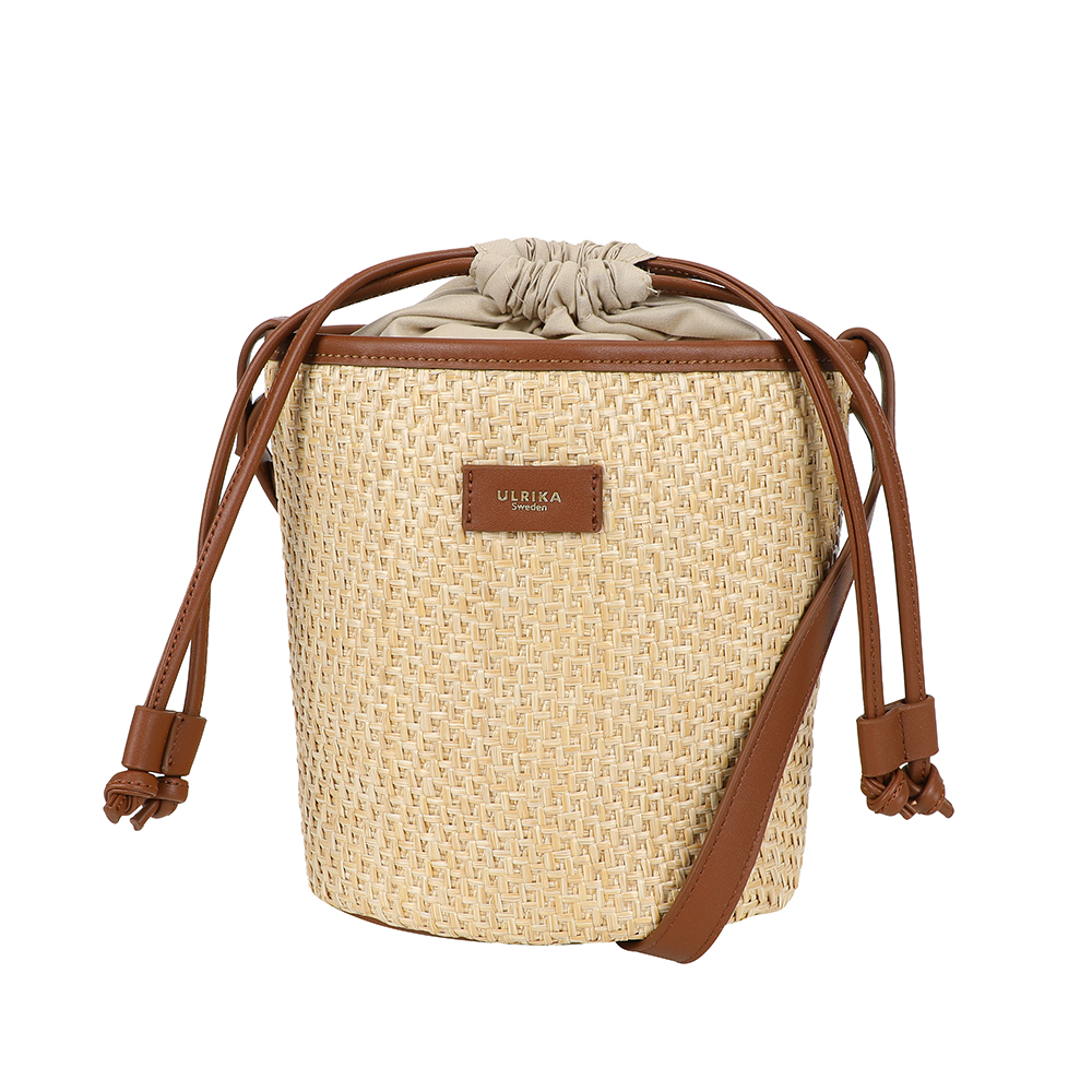 Ulrika Design Straw - Stråväska Handväska Beige